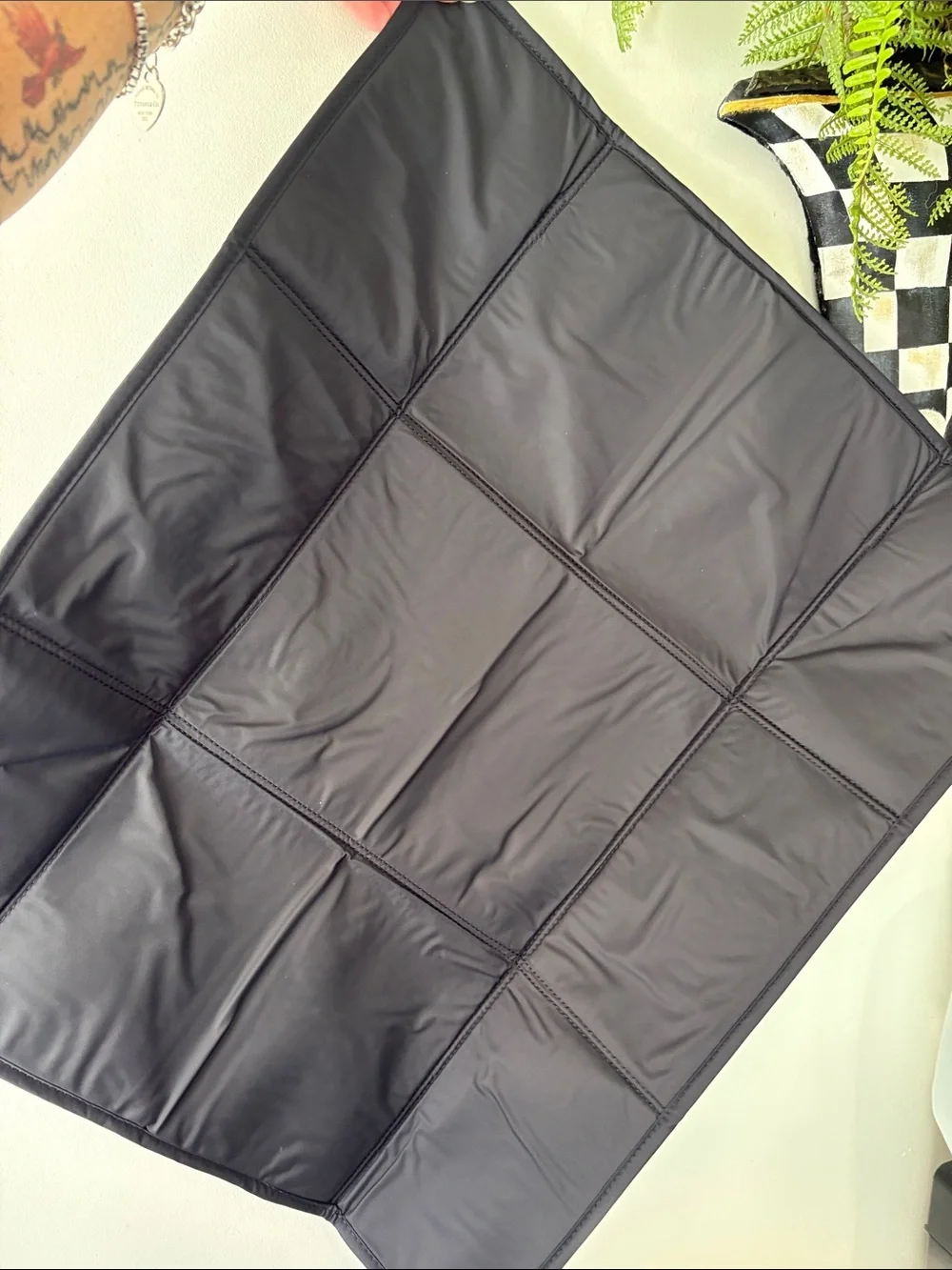 lululemon athletica Black Crossbody Messenger Bag & Changing Mat Insert